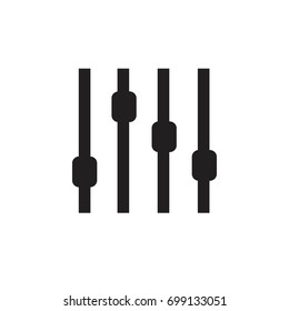 Pictograph of equalizer for icon stock vector