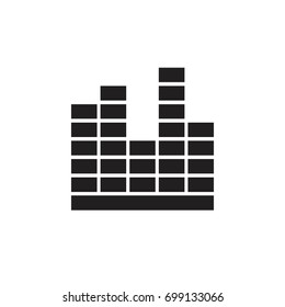 Pictograph of equalizer for icon stock vector