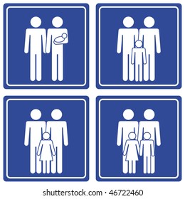 Pictograph; Family - 2 dads