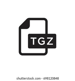 Pictograph of format file tgz extension for template logo, icon, and identity vector designs