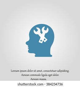 Pictograph of gear in head
