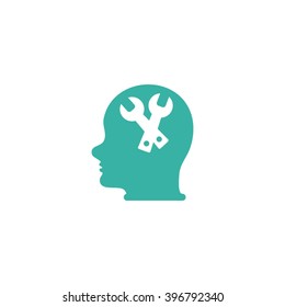 Pictograph of gear in head