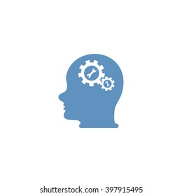 Pictograph of gear in head
