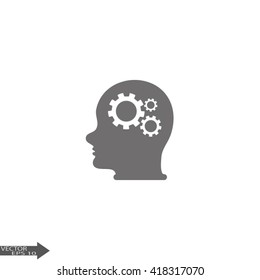 Pictograph of gear in head