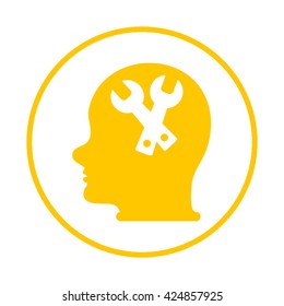 Pictograph of gear in head