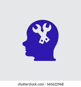 Pictograph of gear in head