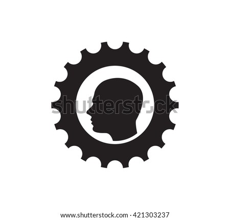 Pictograph of gear in head