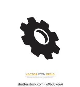 Pictograph of gear for template logo, icon, and identity vector designs