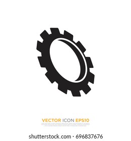 Pictograph of gear for template logo, icon, and identity vector designs
