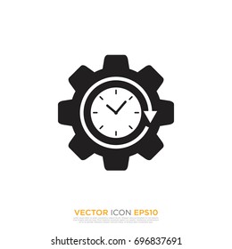 Pictograph of gear for template logo, icon, and identity vector designs
