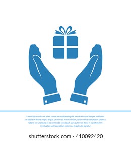 Pictograph of gift icon