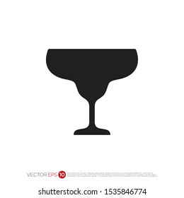 Pictograph of glass drink for template logo, icon, and identity vector designs.