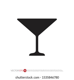 Pictograph of glass drink for template logo, icon, and identity vector designs.