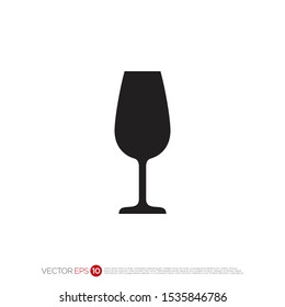 Pictograph of glass drink for template logo, icon, and identity vector designs.