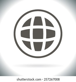 Pictograph of globe