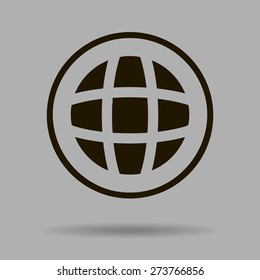 Pictograph of globe