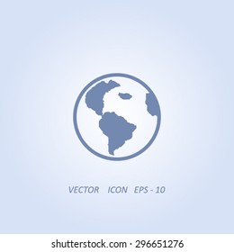 Pictograph of globe