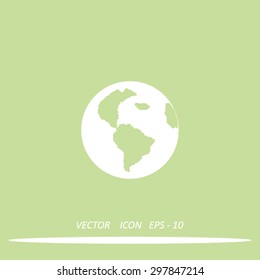 Pictograph of globe