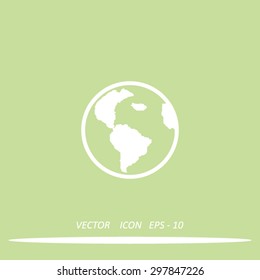Pictograph of globe