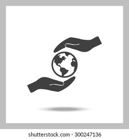 Pictograph of globe