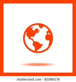 Pictograph of globe