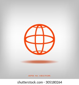 Pictograph of globe