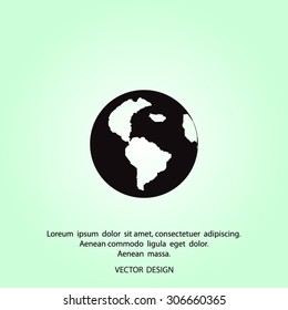 Pictograph of globe