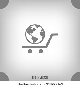 Pictograph of globe