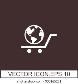 Pictograph of globe