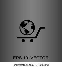 Pictograph of globe