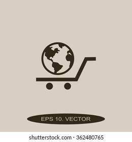 Pictograph of globe