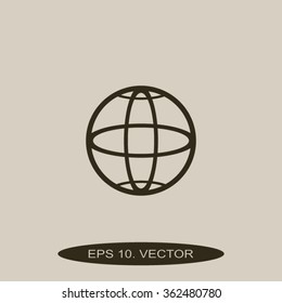 Pictograph of globe
