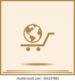 Pictograph of globe