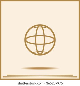 Pictograph of globe