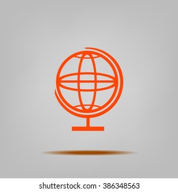 Pictograph of globe