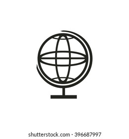 Pictograph of globe