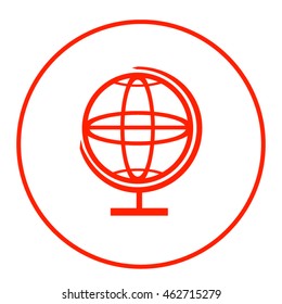 Pictograph of globe
