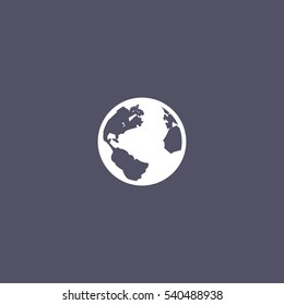 Pictograph of globe