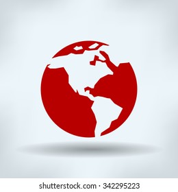 Pictograph of globe eps10