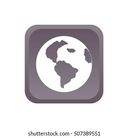 Pictograph of globe icon