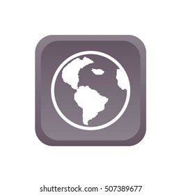 Pictograph of globe icon