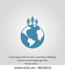 pictograph of globe. icon earth