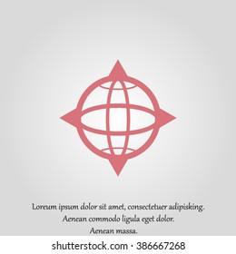 pictograph of globe. icon earth