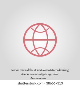 pictograph of globe. icon earth