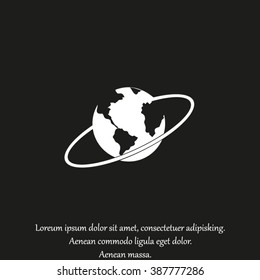 pictograph of globe. icon earth