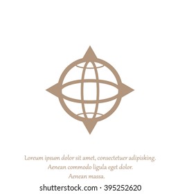 pictograph of globe. icon earth