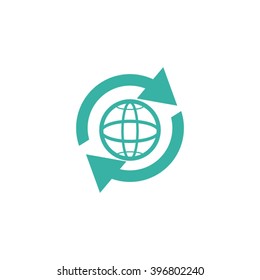 pictograph of globe. icon earth