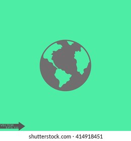 pictograph of globe. icon earth