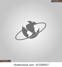 pictograph of globe. icon earth
