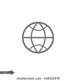 pictograph of globe. icon earth
